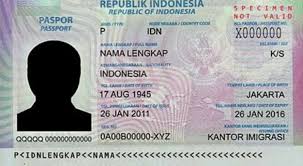 Contoh scan paspor